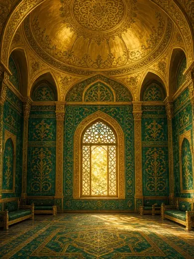 Divan-ı Hümayun salonu: altın kubbeli divan